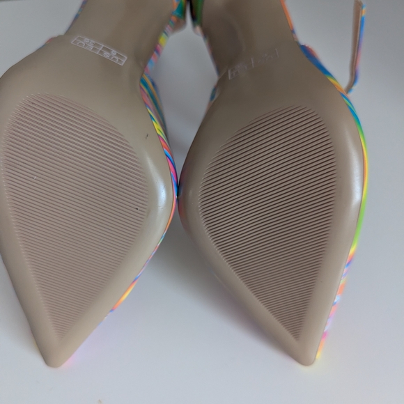 Colorful Strappy Heels by Romy - Picture 5 of 7